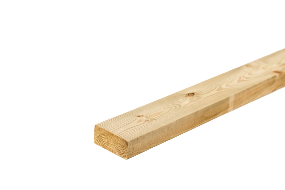 47mm x 100mm Sawn Treated Timber C16/C24 (4" x 2") 4.8m